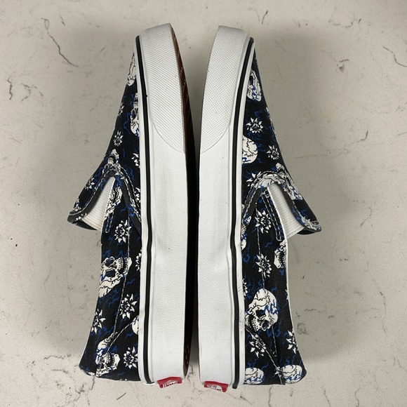 Vans Slip-Ons Flash Skulls Unisex Men’s 3.5 - Women’s 5 worn 4-5 times - Picture 7 of 16